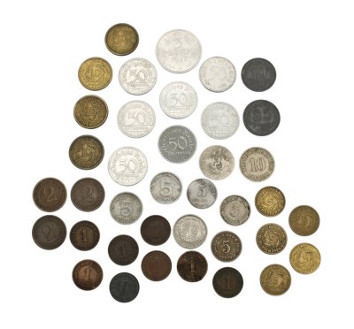 Auktion 358<br>Konvolut div. Kleinmünzen, Deutsches Reich, einige Alu [1]