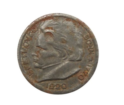 Auktion 358<br>50 Pfennig, Stadt Bonn, 1920, Beethoven, Eisen ? [1]