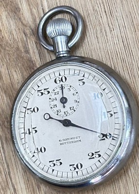 Auktion 358<br>mechan. Frackuhr in Silbergehäuse-800-, Schlüsselwerk läuft, D-4 cm,  