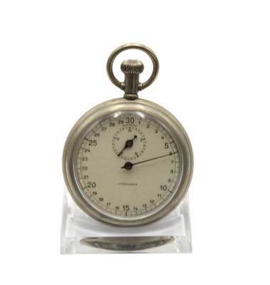 Auktion 358<br>Stoppuhr, Junghans, 30/40er Jahre, Werk läuft, gr. Zeiger geht nicht zurück auf Null ?, D-5cm [1]