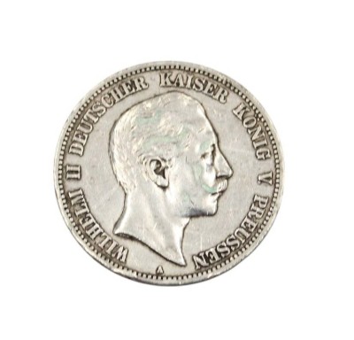 Auktion 358<br>5 Mark , 1902/A, Wilhelm II, 27,7gr., D-3,8cm [1]