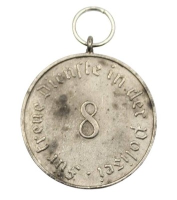Auktion 358<br>Replik einer Treuedienstmedaille, Polizei [1]