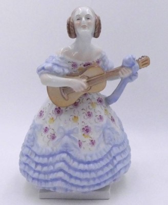 Auktion 358<br>junge Frau mit Gitarre 