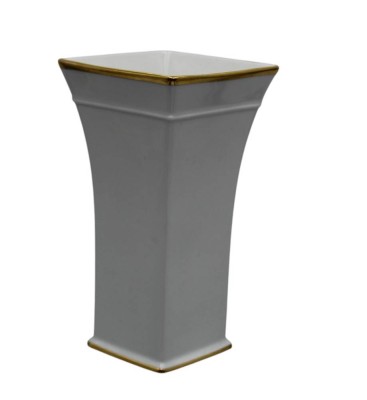 Auktion 358<br>Vase, Fürstenberg, Goldrand, H-18,5cm [1]