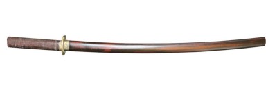 Auktion 358<br>japan. Katana, Deko, Klinge bez. Stainless-Steel, L-104,5cm [1]