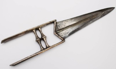 Auktion 358<br>indisches Katar, älter, schmiedeeisen, älter, L-39,5cm [1]