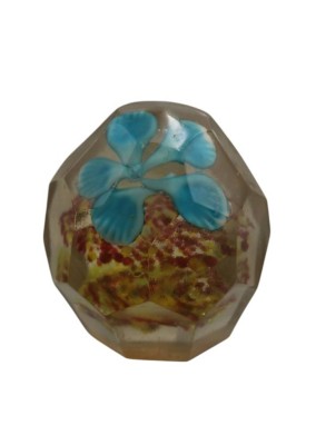 Auktion 358<br>Paperweight, älter, facettiert, ca. H-8cm [1]