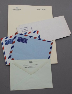 Auktion 358<br>9x Briefumschläge sowie Briefpapier vom Norddeutschen Lloyd [1]