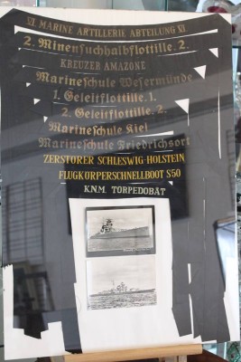 Auktion 358<br>12x div. Mützenbänder, kaiserl. Marine u. 3. Reich, aus der Zeit ? [1]