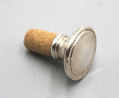 Auktion 358<br>835er Silber-Korkenhalter, ca. L-6cm [1]