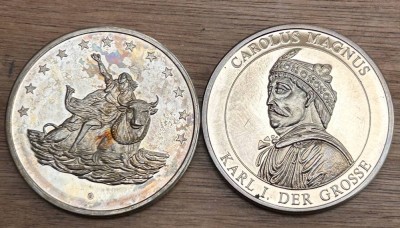 Auktion 358<br>2x 10 Euro Münzen 1996, 1998, Neusilber (kein Zahlungsmittel!) [1]