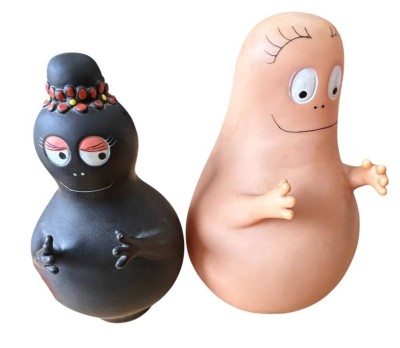 Auktion 358<br>Barba Pappa und Mama, Kunststoff, H-max. 25 cm [1]