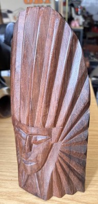 Auktion 358<br>massive Holz-Maske, 28x15 cm [1]