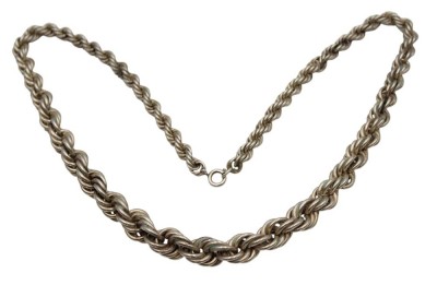 Auktion 359<br>835er Silber-Kette, im Verlauf, 56,3gr., ca. L-54cm [1]