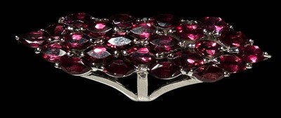 Auktion 359<br>Großer Sterling Silber Ring mit Rhodoliten ,L. 6,1cm, 21,9g., RG 59 [1]