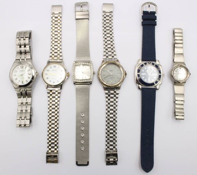 Auktion 359<br>6x div. Quarz-Armbanduhren, Funktionen nicht geprüft, Tragespuren [1]