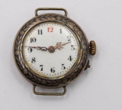 Auktion 359<br>antike Damen-Armbanduhr, 800er Silbergehäuse, Werk steht, ohne Armband, ca. D-2,8cm, Altersspuren [1]