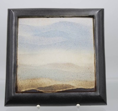 Auktion 359<br>signiertes Wandbild, Kunstkeramik, ca. 24 x 23,5cm [1]