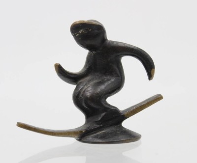 Auktion 359<br>kl. Bronze (Gluttöter), H.Baller Vienna, wohl Entw. W. Bosse, 50/60er Jahre, ca. H-4,5cm [1]