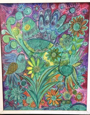 Auktion 359<br>Kirsten PUTTICK (XX) 1974 , modernes Gemälde, Öl/Leinen, gerahmt, 53x43 cm [1]