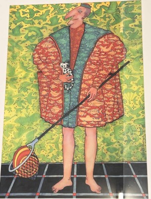 Auktion 359<br>Ulla Feldmann, 2002, grosse Lithografie, gerahmt/Glas, Versand im Rahmen schlecht zu machen und Sperrgut, RG  81x61 cm [1]