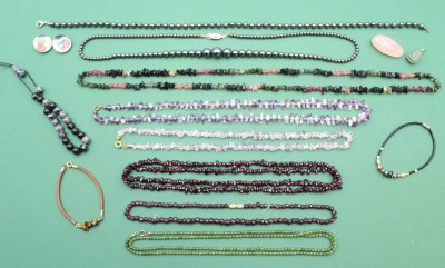 Auktion 359<br>Konvolut Halbedelsteinschmuck, meist Ketten [1]