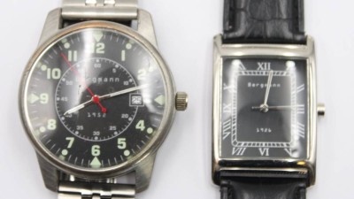 Auktion 359<br>2x Armbanduhren, Bergmann, Quartzwerke, nicht geprüft [1]