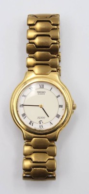 Auktion 359<br>Herren-Armbanduhr, SEIKO SQ 100, Quarz, Funktion nicht geprüft, D-3,5cm [1]