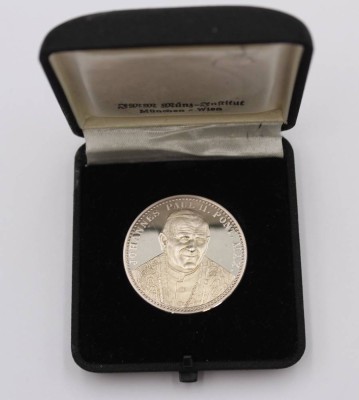 Auktion 359<br>Feinsilber-Medaille, Habemus Papam, Johannes Paul II. , 1978, 19,9gr., D-3,6cm [1]