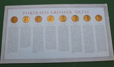 Auktion 359<br>8x Bronze-Medaillen, Portraits grosser Ärzte, je D-3cm [1]