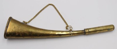 Auktion 359<br>Messing-Horn, älter, L-25,5cm [1]