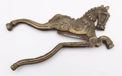 Auktion 359<br>Betelschneider, Indien, älter, Pferd, Bronze, L-13,5cm [1]