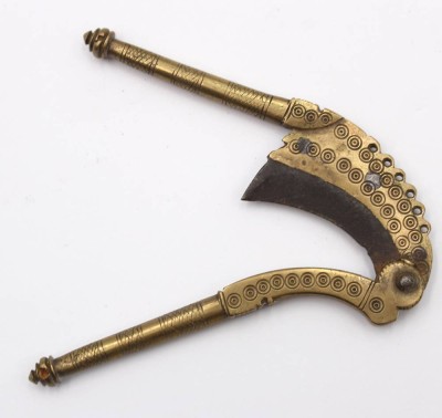 Auktion 359<br>antiker Betelschneider, Indien, Bronze, L-11cm [1]