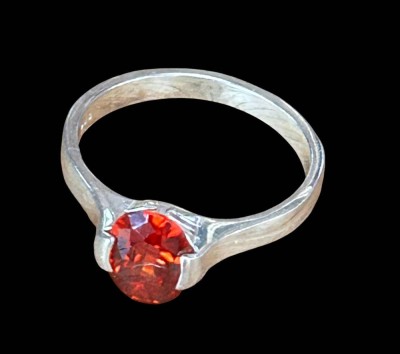 Auktion 359<br>Silberring-925- mit roten Stein, RG 59, 3,5 gr. [1]