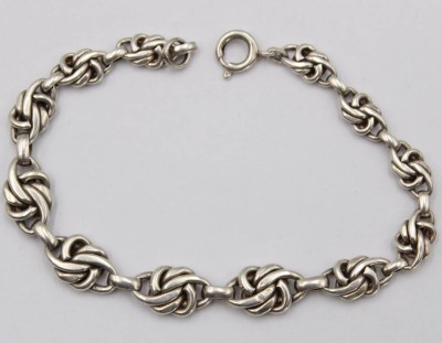 Auktion 359<br>Armband, Silber (gepr.), älter, 10,4gr., L-19,5cm [1]
