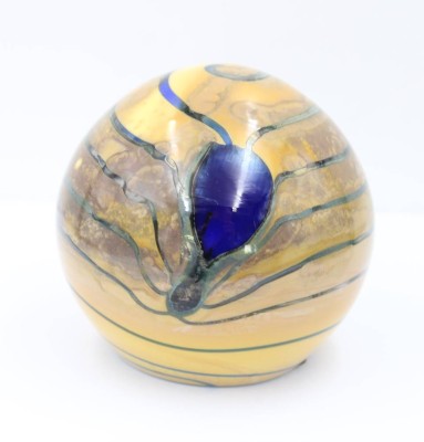 Auktion 359<br>rundes Paperweight, lüstrierend , H-8,5cm [1]