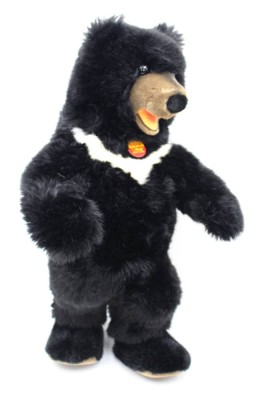 Auktion 359<br>Kragenbär, Steiff, mit Knopf, Fahne, Nr. 069604, ca. H-53cm [1]