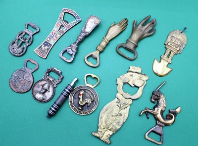 Auktion 359<br>12x div. Flaschenöffner, teilw. älter, Größter L-18,5cm [1]