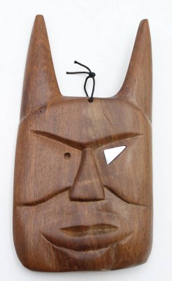 Auktion 359<br>Wandmaske, Solomon-Islands, Holz, 25,5 x 14cm [1]