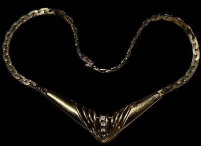 Auktion 359<br>massives Designer Collier, gemarkt 