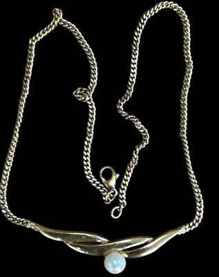 Auktion 359<br>Pierre Lang Collier mit Perle, vergoldet, , L-42 cm [1]