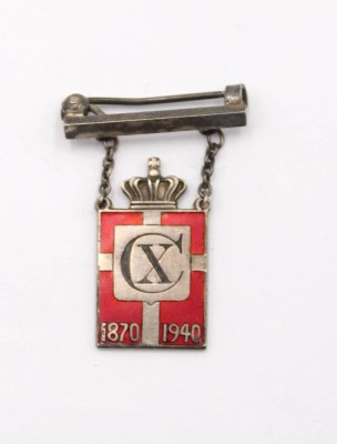 Auktion 359<br>Brosche, Königszeichen, Georg Jensen, 925er Silber, 4,1gr., L-3,4cm [1]