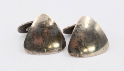 Auktion 359<br>Paar Manschettenknöpfe, FROM Danmark, 925er Silber, 8,2gr., ca. B-2cm [1]