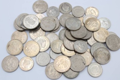 Auktion 359<br>Konvolut Münzen, Kroner Dänemark, zus. 800gr. [1]