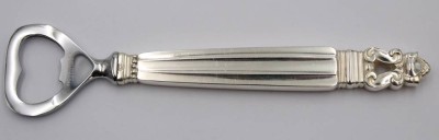 Auktion 359<br>Flaschenöffner, Georg Jensen Dänemark, Acorn, Silbergriff, L-16cm [1]