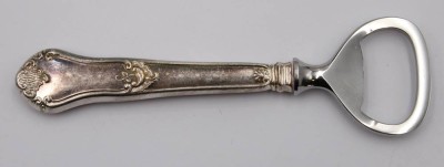 Auktion 359<br>Flaschenöffner, Silbergriff, Dänemark 1958, L-12,7cm [1]
