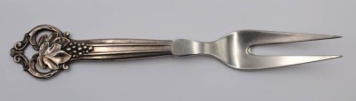 Auktion 359<br>Fleischgabel, Silbergriff, Dänemark 1948, L-22,5cm [1]