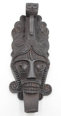 Auktion 359<br>Wandmaske, Sumatra, Holz, 31 x 11cm [1]