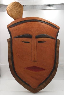 Auktion 362<br>Tapuanu-Maske, Mortlock Inseln, selten, ca. 73 x 42cm [1]