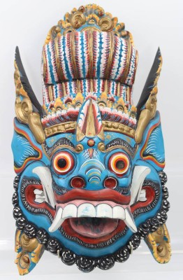 Auktion 359<br>gr. Wandmaske, Bali, Indonesien, bemalt, 40 x 24cm [1]